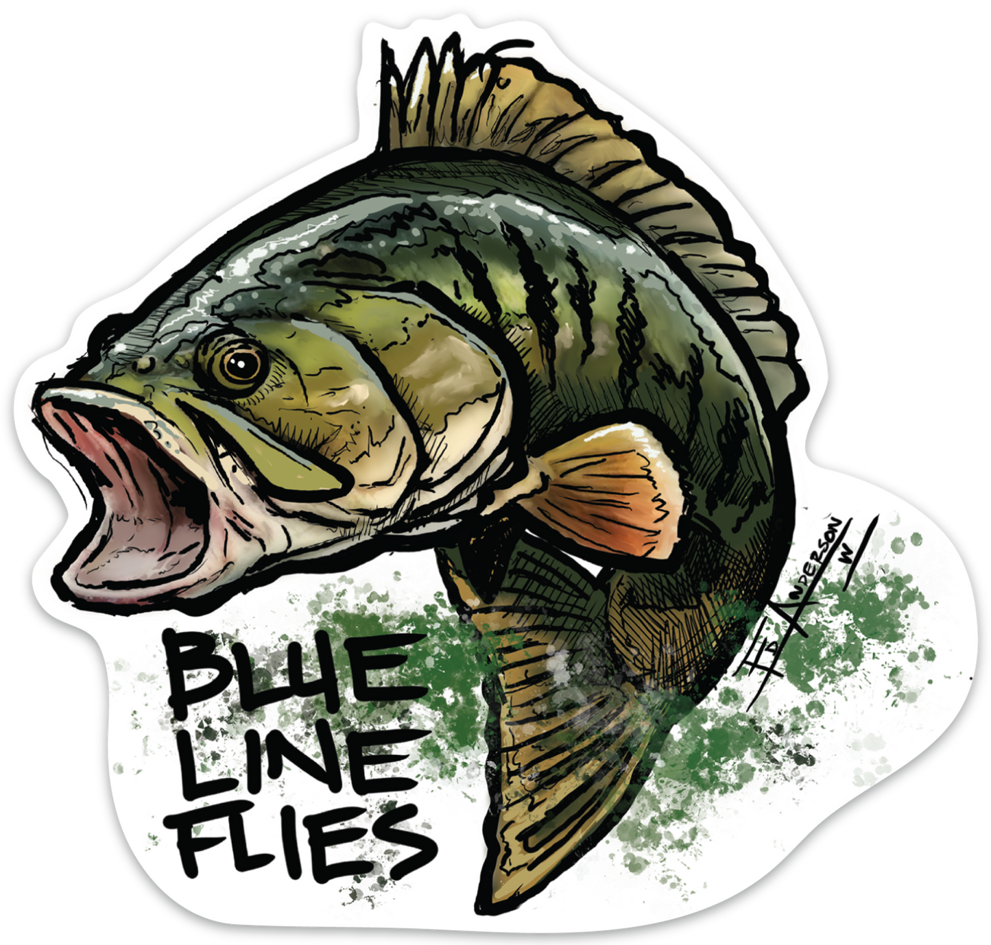 Bass Art Sticker