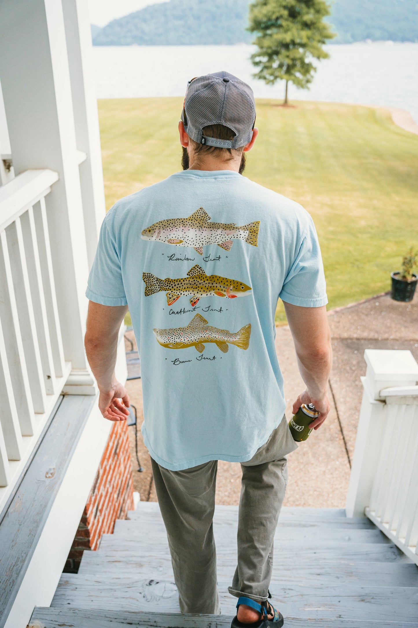 MB Meeks Block Prints Trout Shirt