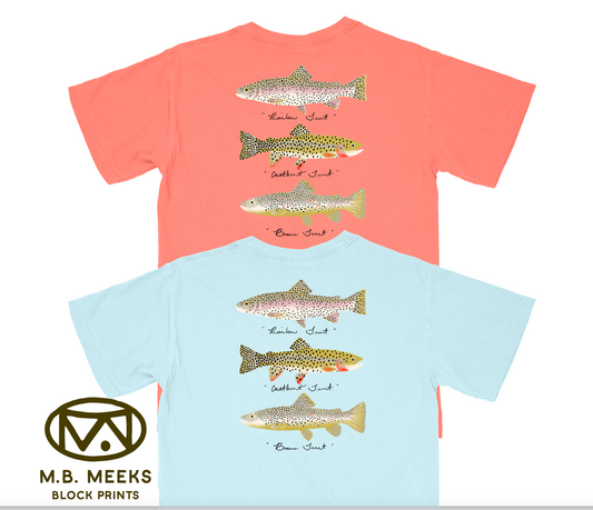 MB Meeks Block Prints Trout Shirt
